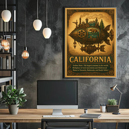 California The Golden State Poster