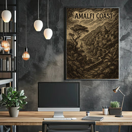 Amalfi Coast Poster Wall Art Coastal Decor Print Collection
