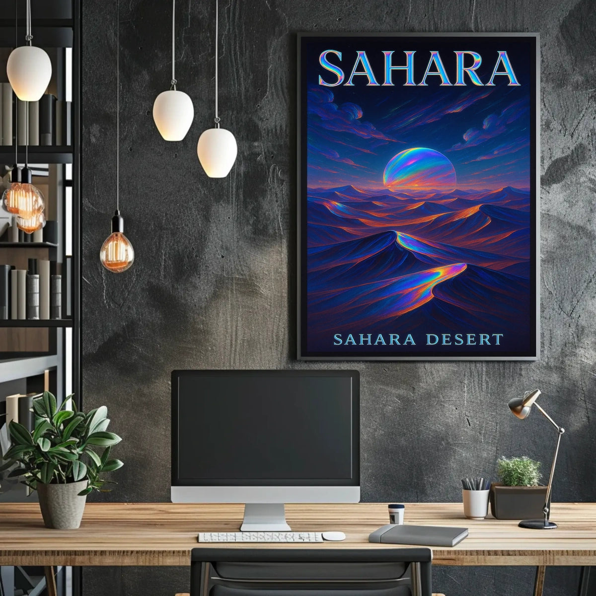 Sahara Desert Enchantment Dreamlike Surreal Poster