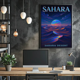 Sahara Desert Enchantment Dreamlike Surreal Poster