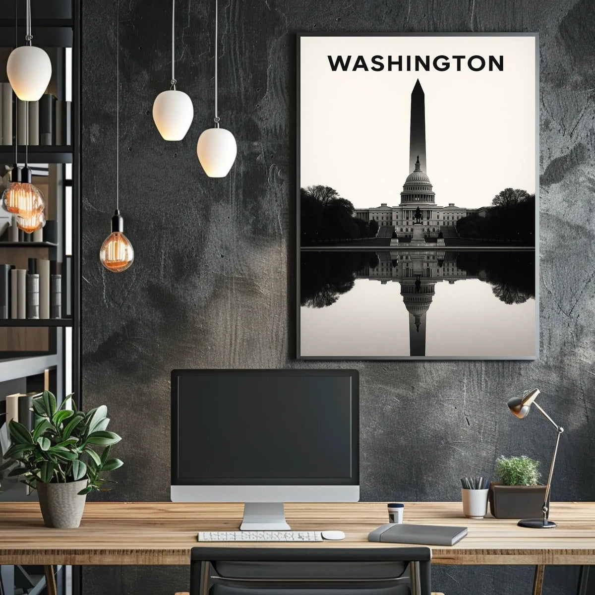 Washington Monument Reflection Poster