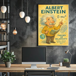 Albert Einstein Theory Of Relativity Poster
