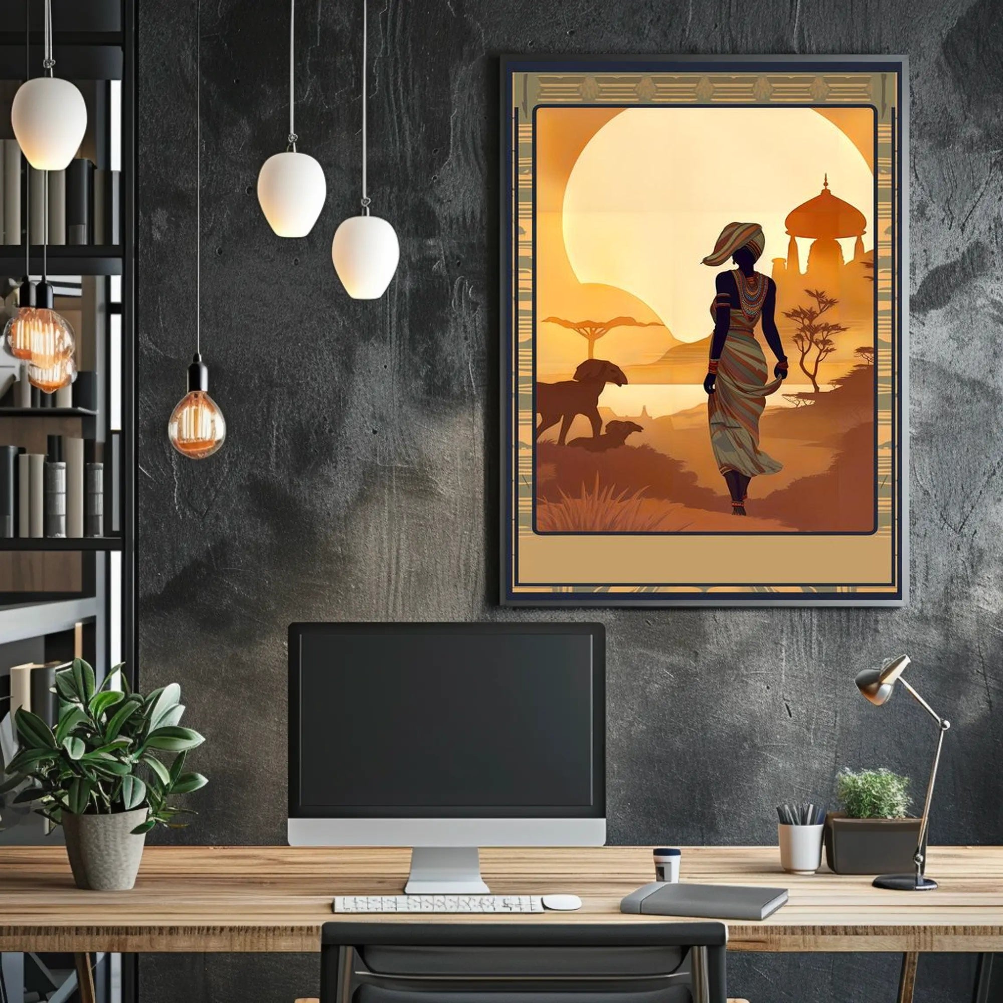 Sunset Silhouette Poster