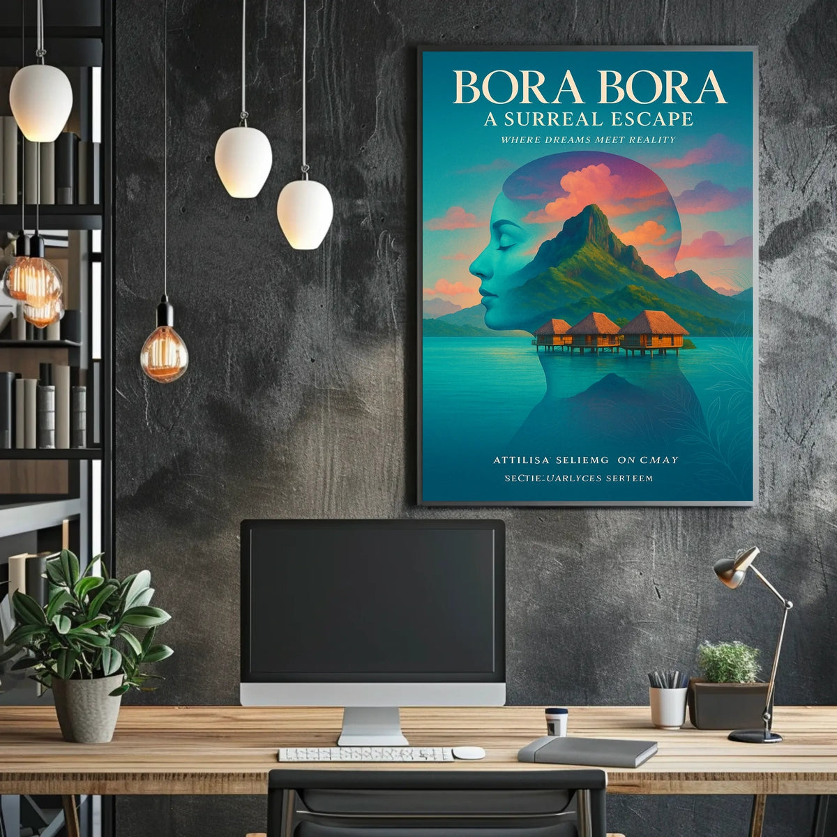Bora Bora A Surreal Escape Poster