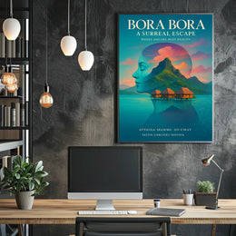 Bora Bora A Surreal Escape Poster