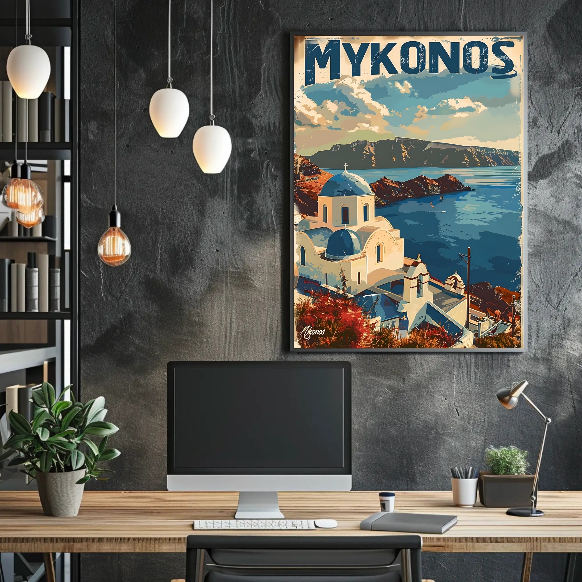 Scenic Mykonos Poster