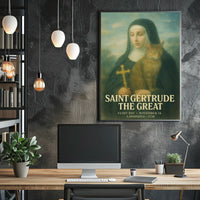Saint Gertrude The Great Poster