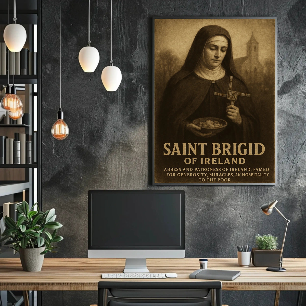 Saint Brigid Of Ireland Poster