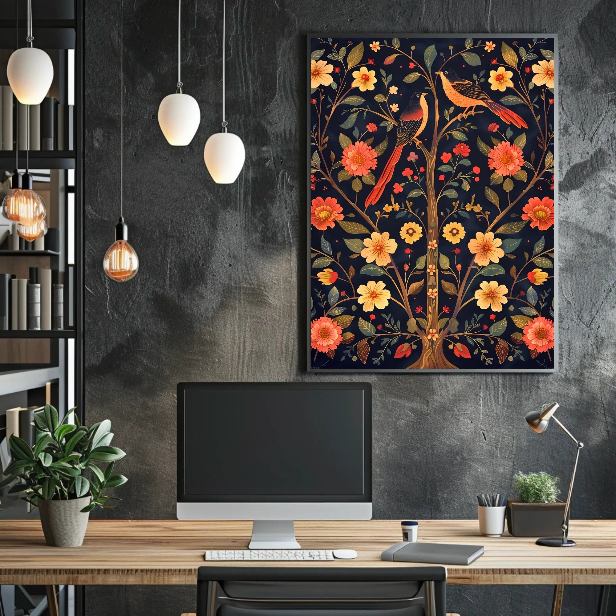 Enchanted Garden Wall Art Print for Home Decor