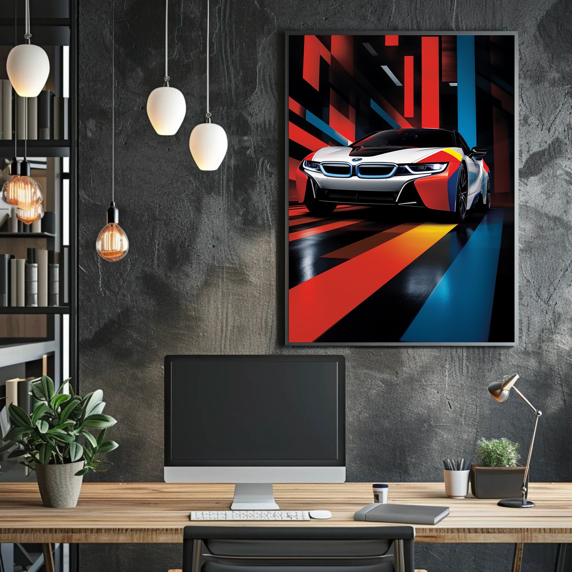 Dynamic Speed A Futuristic Drive Poster