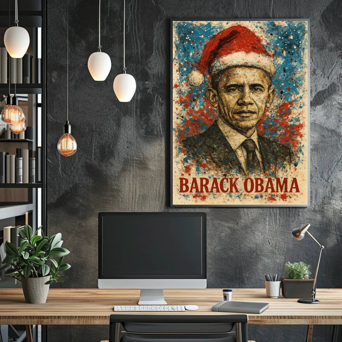 Barack Obama 44th President of the United States Christmas SeriesPoster