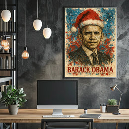 Barack Obama 44th President of the United States Christmas SeriesPoster