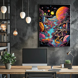 Cosmic Landscape Adventure Poster PosterGoat