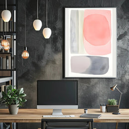 Abstract Shapes Colorful Poster Minimalist Wall Art