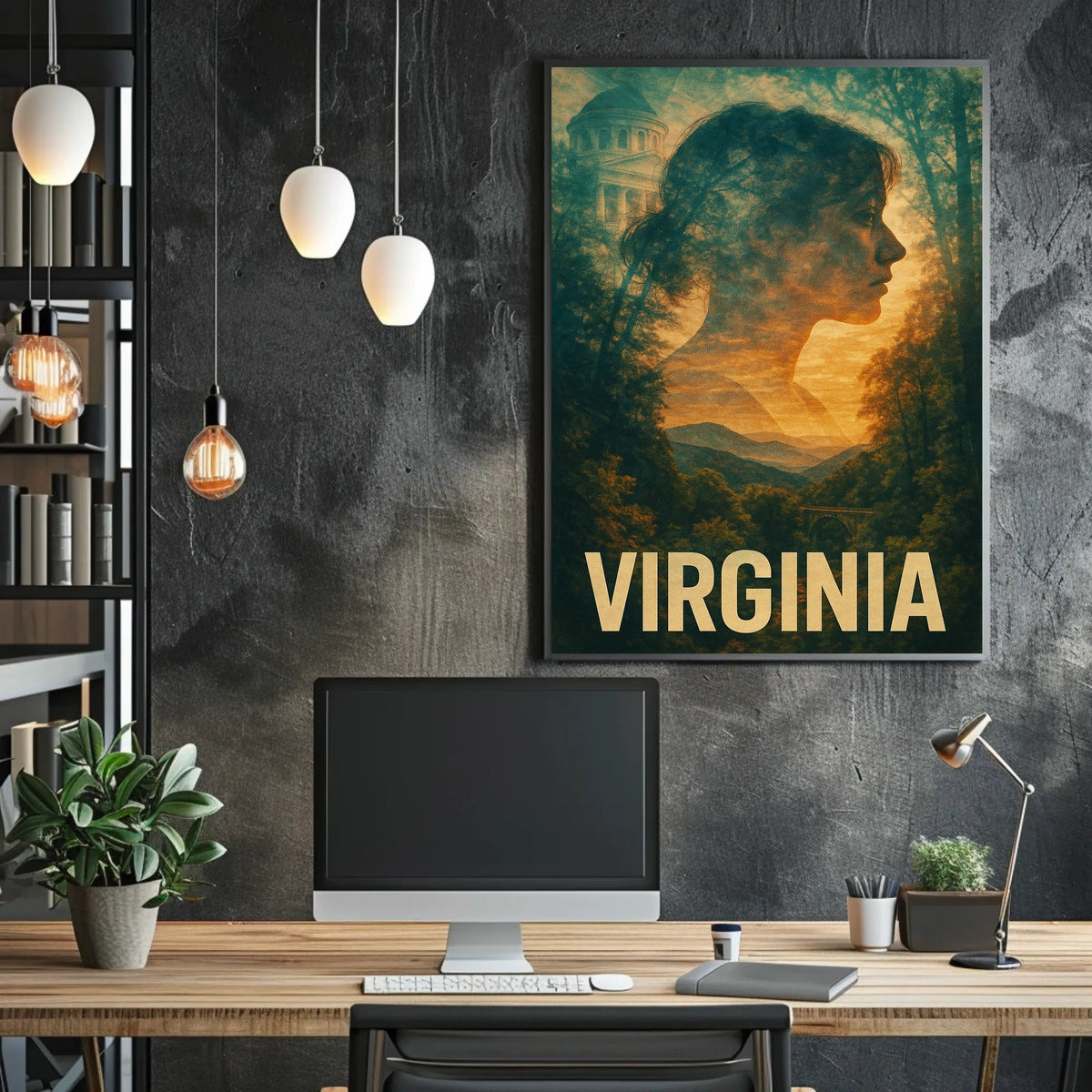 Virginia A Scenic Tribute Poster