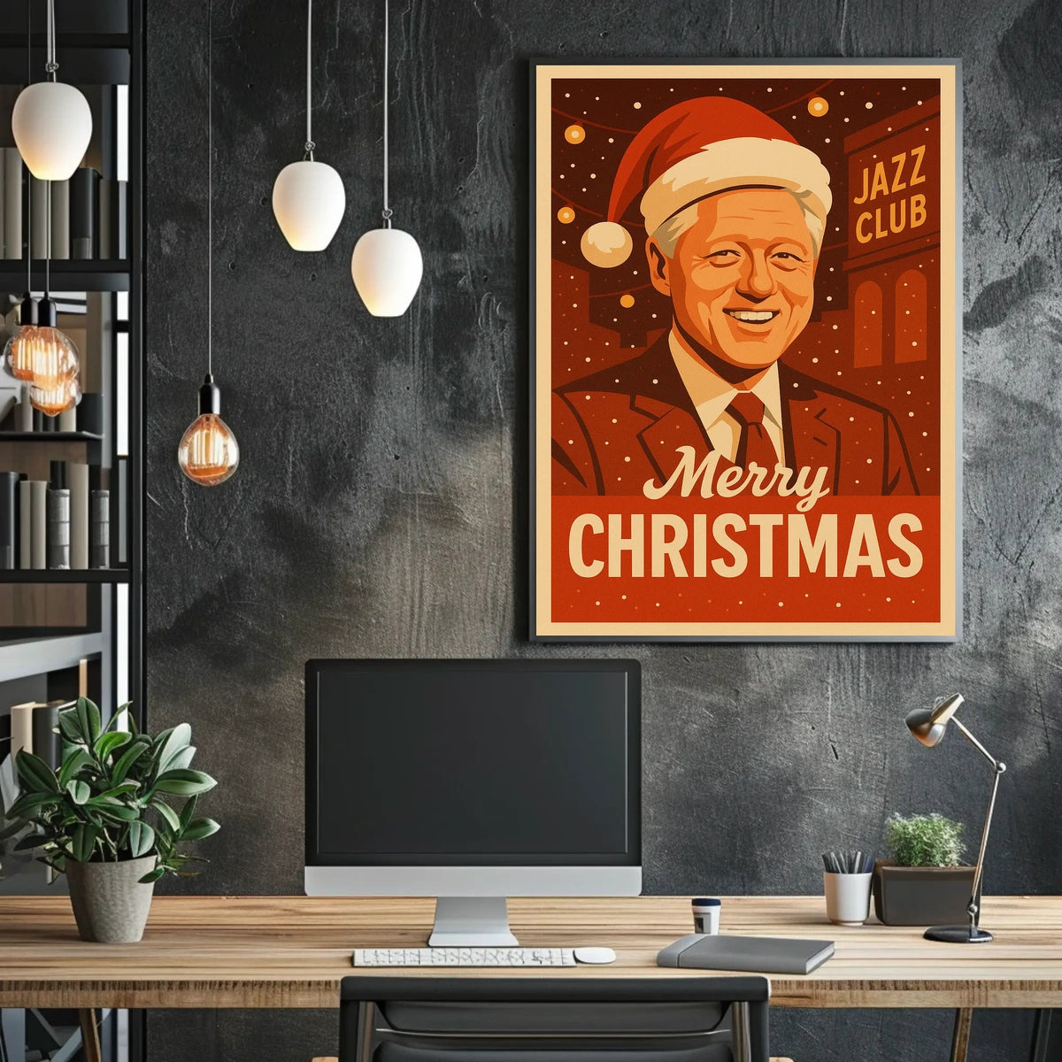 Merry Christmas at the Jazz Club Poster