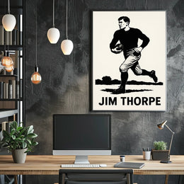 Jim Thorpe Legendary Athlete Poster