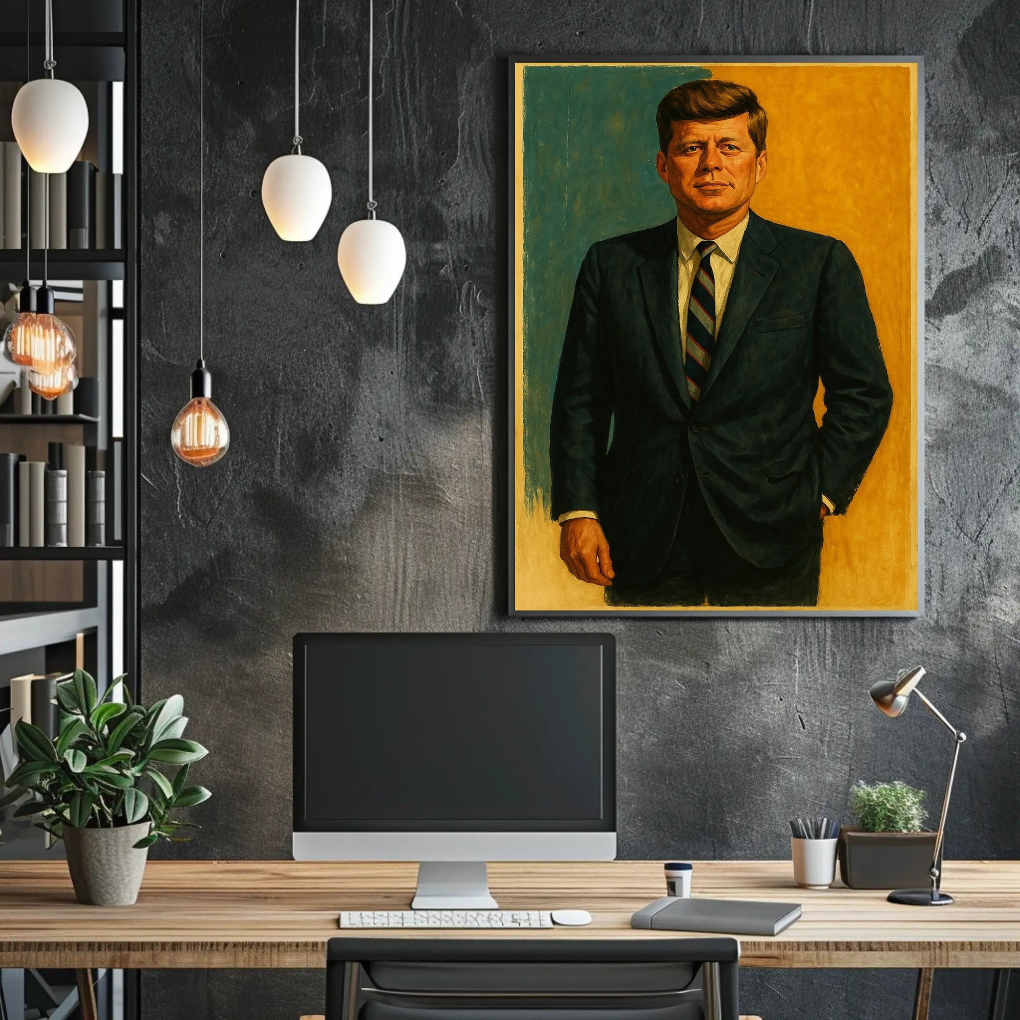 Mid-20th Century John F Kennedy Classic Portrait Poster