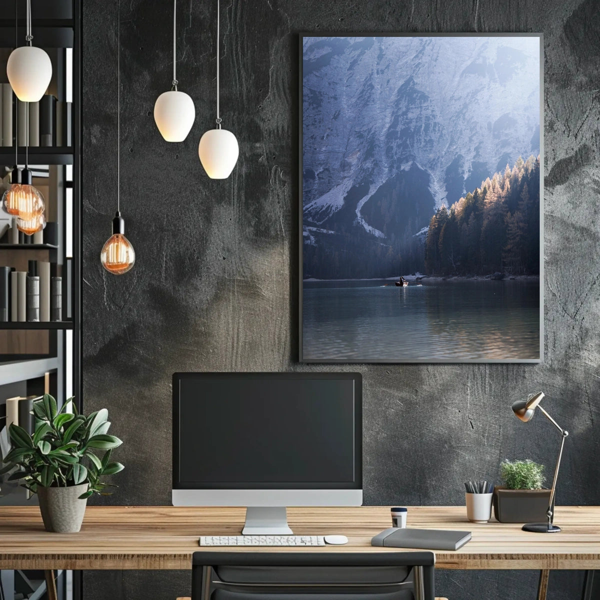 Tranquil Mountain Lake Poster