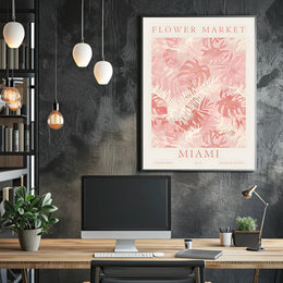 Flower Market Miami Poster