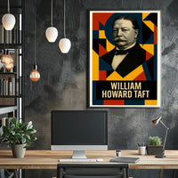 William Howard Taft 27th President of the United States Abstract Pop Poster