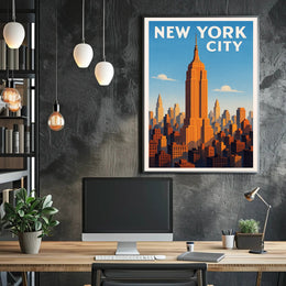 New York City Skyline Poster PosterGoat