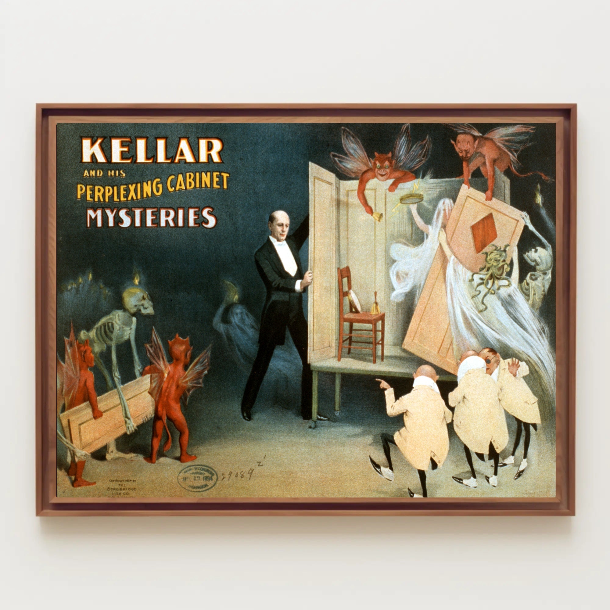 Kellar's Enchanting Cabinet Mysteries Magic Show Poster