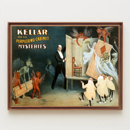 Kellar's Enchanting Cabinet Mysteries Magic Show Poster