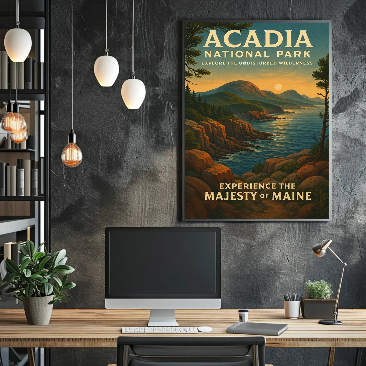 Acadia National Park Scenic Beauty Travel Poster