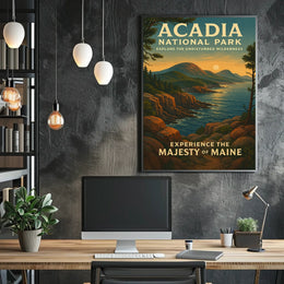 Acadia National Park Scenic Beauty Travel Poster