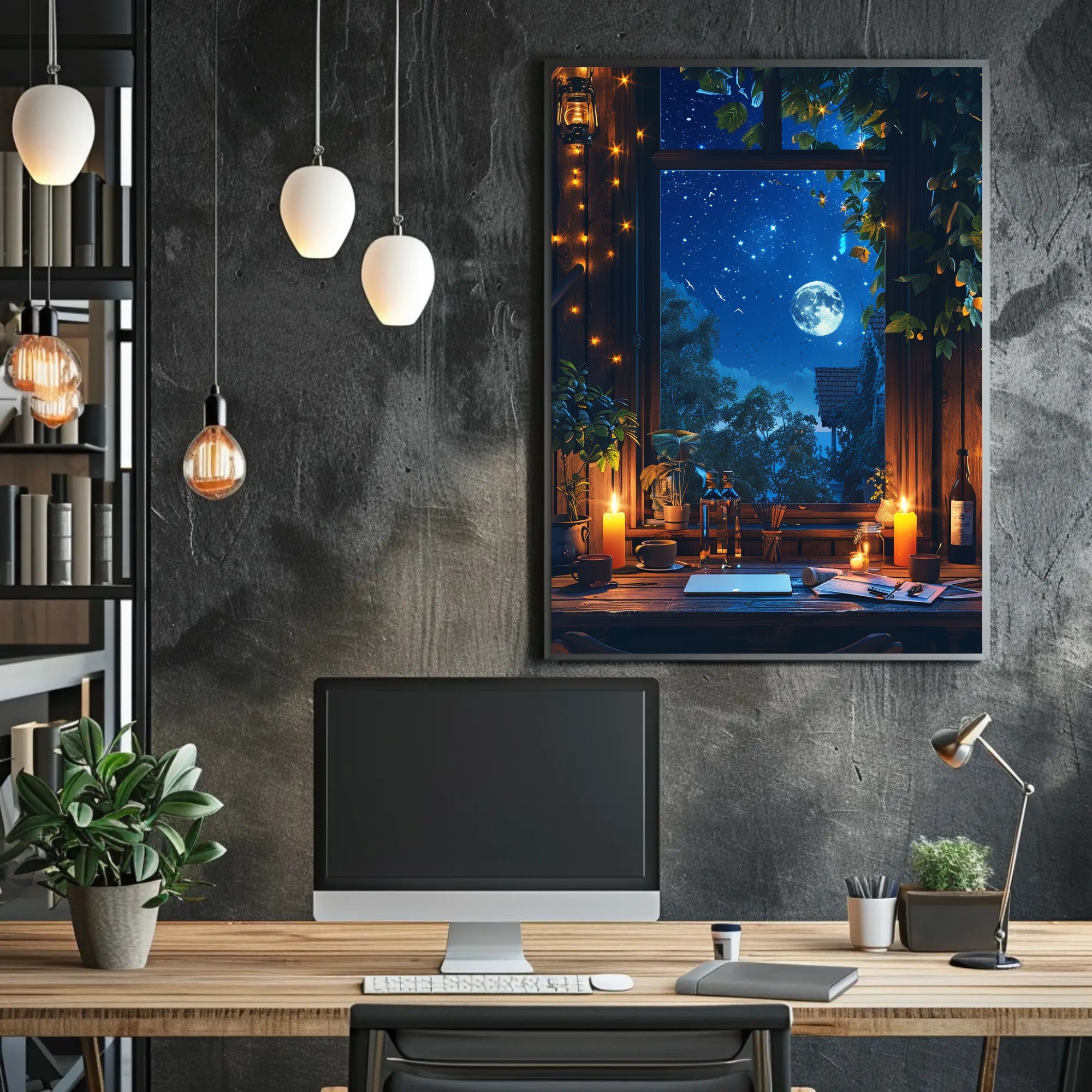 Mystical Tribal Fantasy Art Poster: Intense Colors PosterGoat