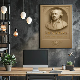 John Adams 2nd President Poster