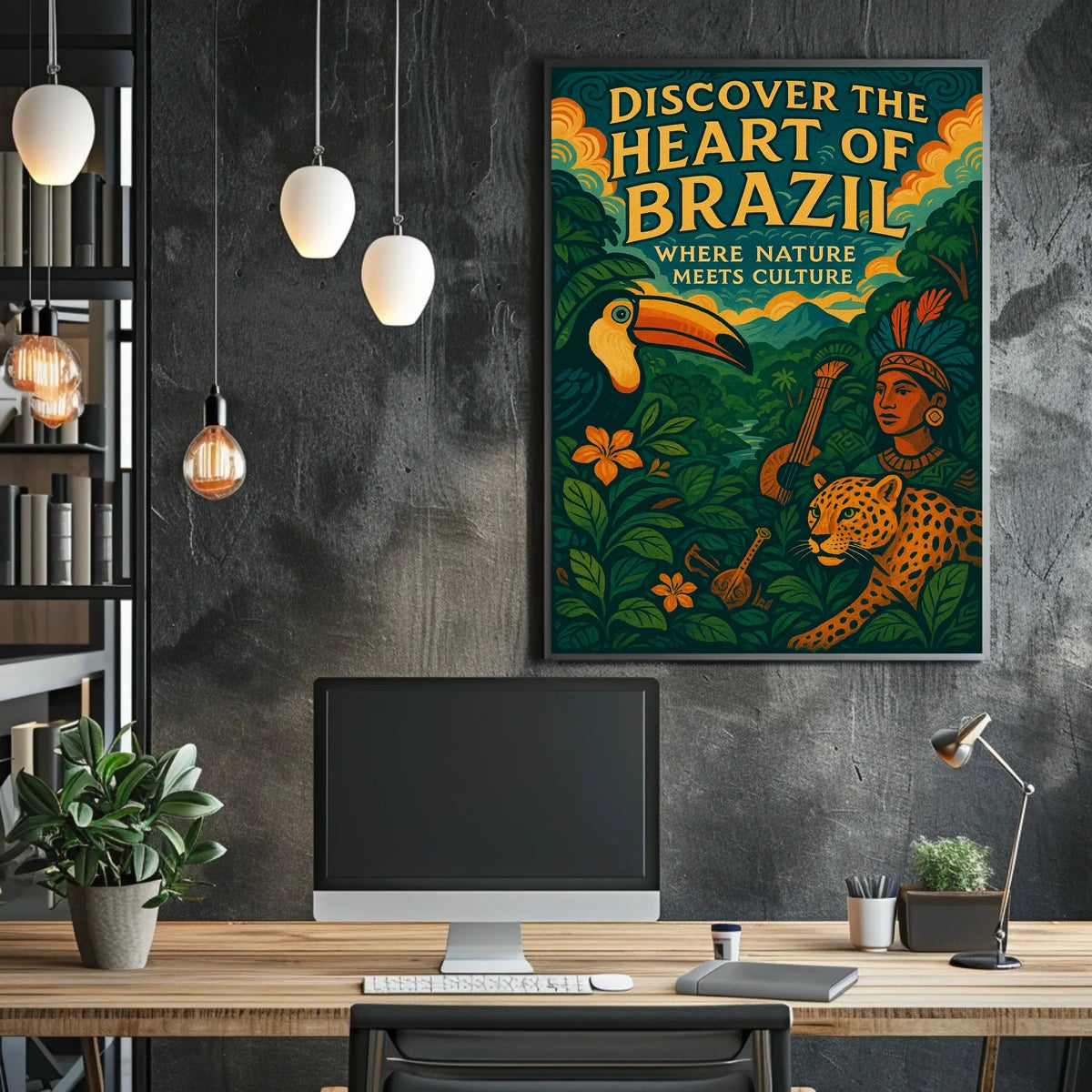 Discover the Heart of Brazil Poster