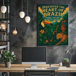 Discover the Heart of Brazil Poster