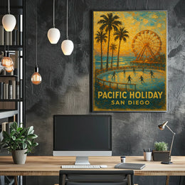 Pacific Holiday In San Diego Poster