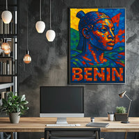 Benin Mosaic Art Poster