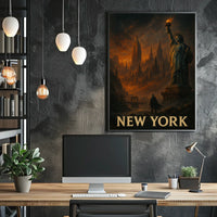 New York A Dramatic Skyline Poster