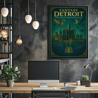Fantasy Detroit Poster PosterGoat