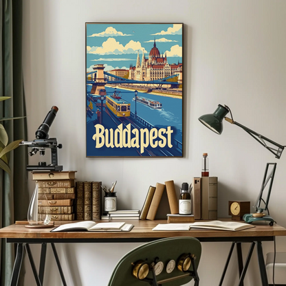 Budapest Cityscape Poster