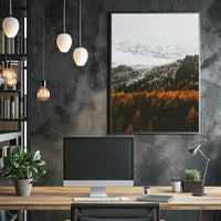 Serene Mountainous Landscape with Autumn Colors - National Park Poster