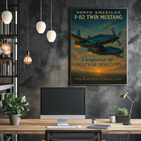 North American F-82 Twin Mustang Vintage Poster