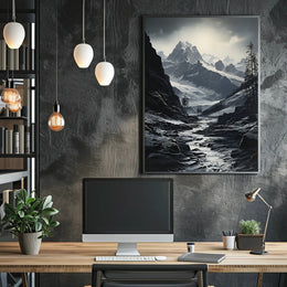 Majestic Mountain Landscape Poster