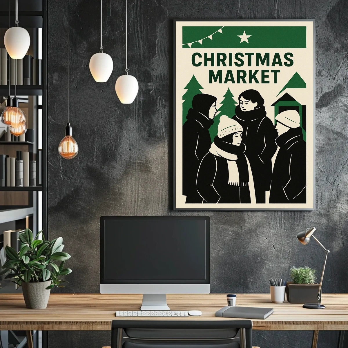 Christmas Market Celebration Poster