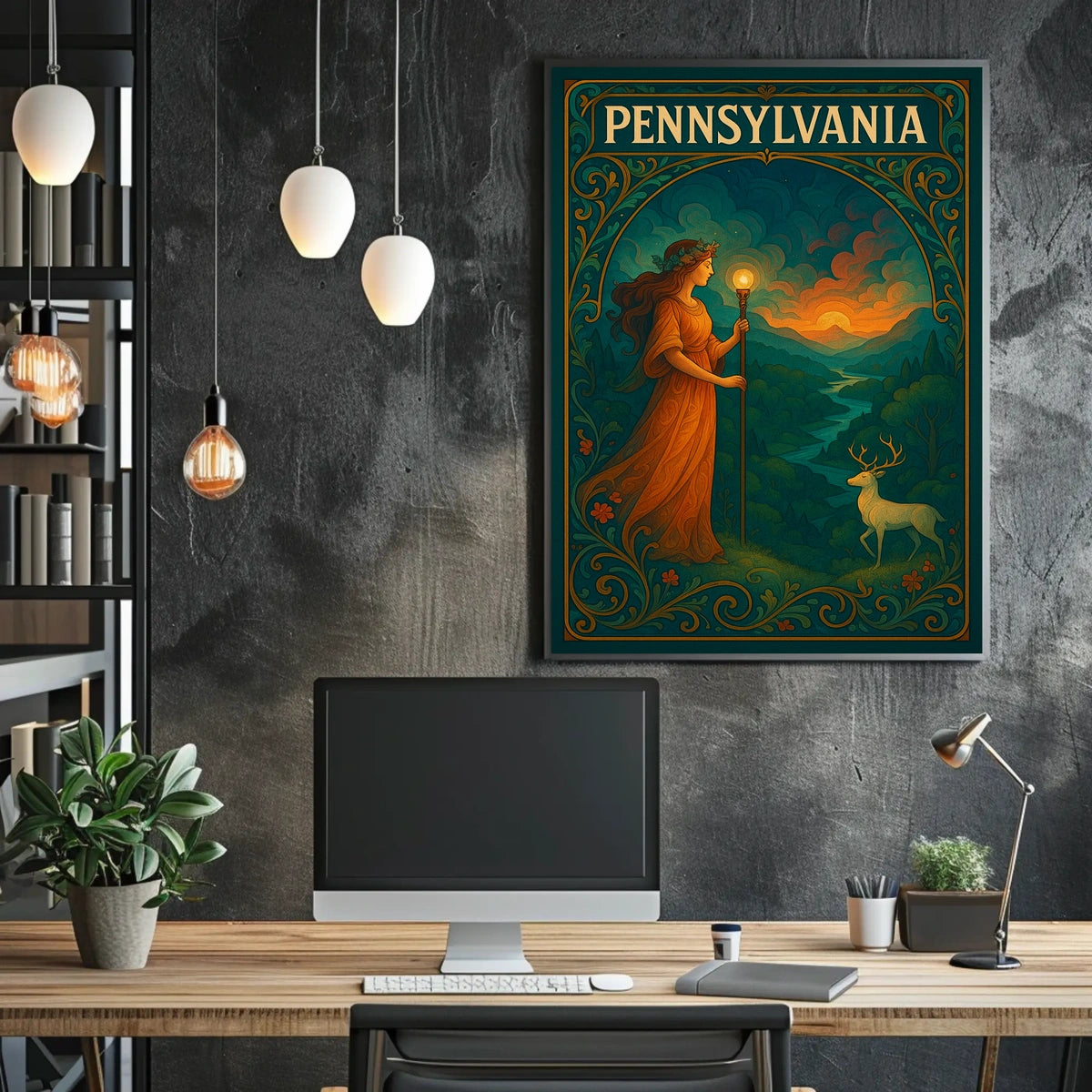 Pennsylvania Enchanted Landscape Poster