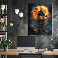 Haunted Clock Tower Poster