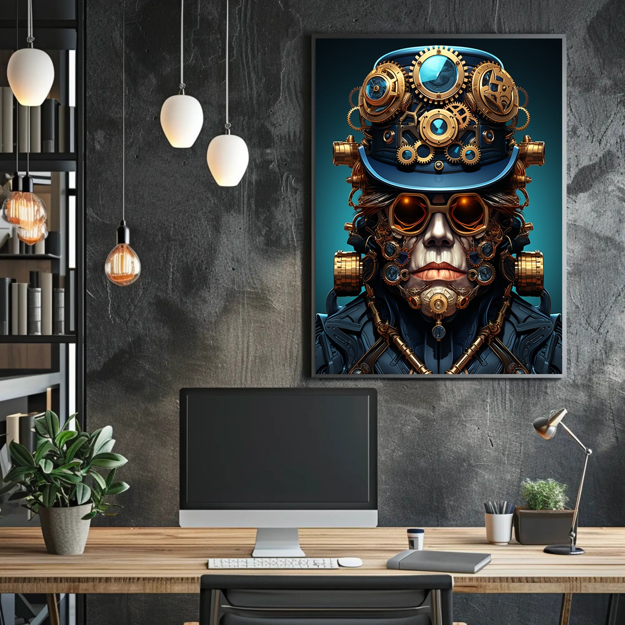 Steampunk Visionary Poster PosterGoat