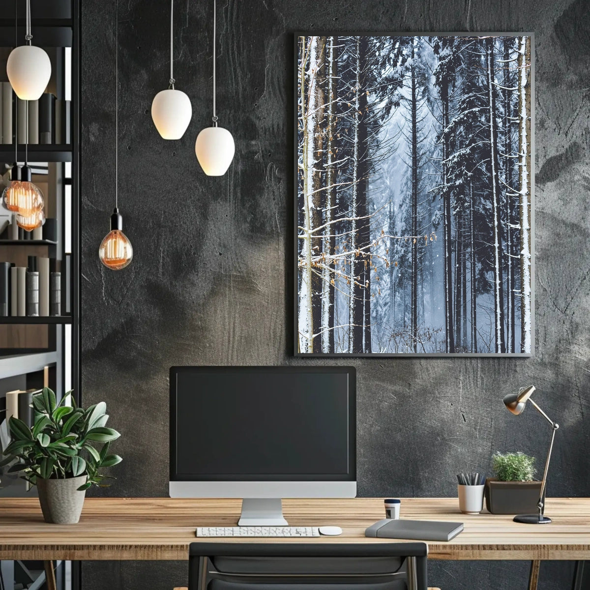 Winter Forest Serenity Poster
