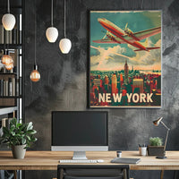 Vintage New York Aviation Poster