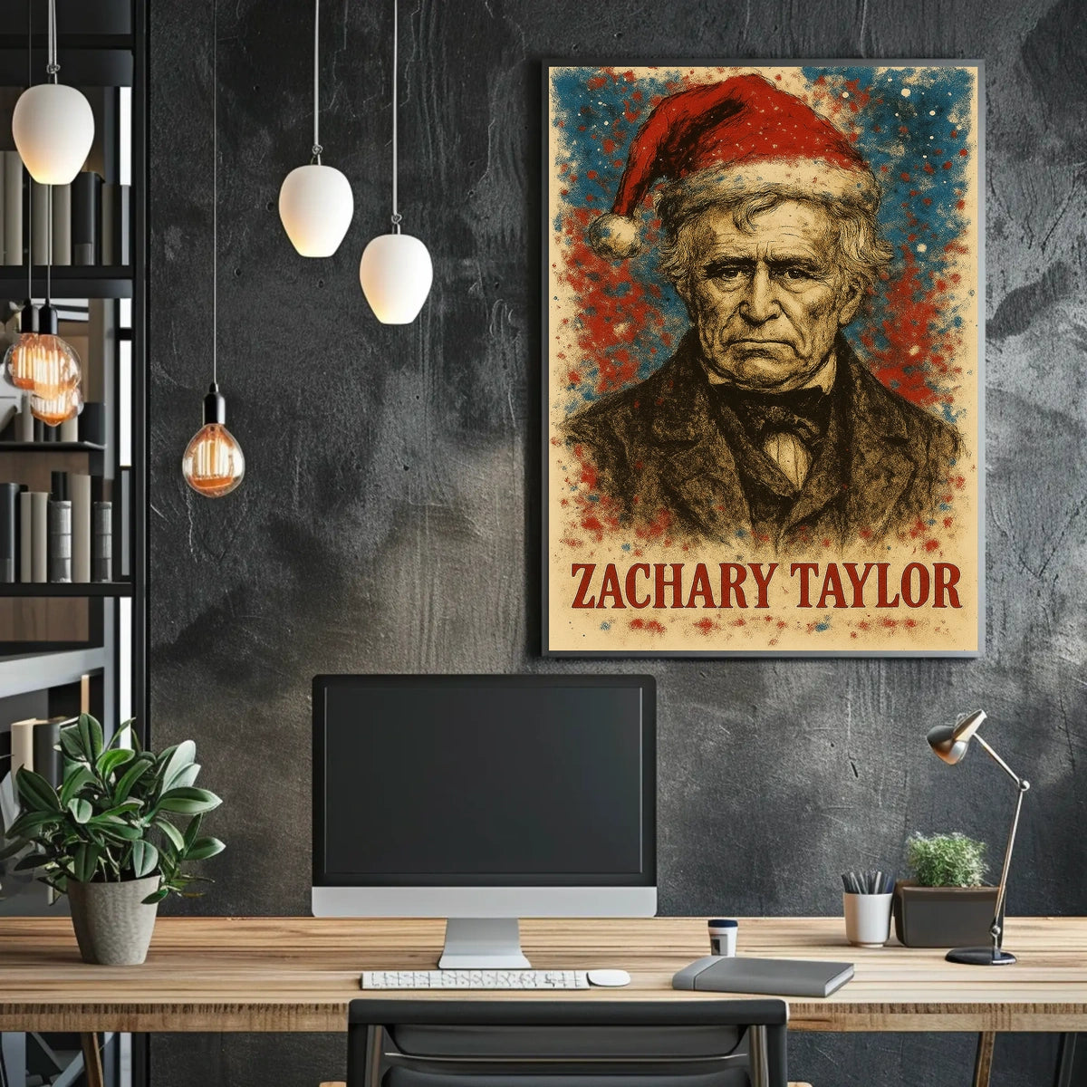 Zachary Taylor 12th President of the United States Christmas SeriesPoster