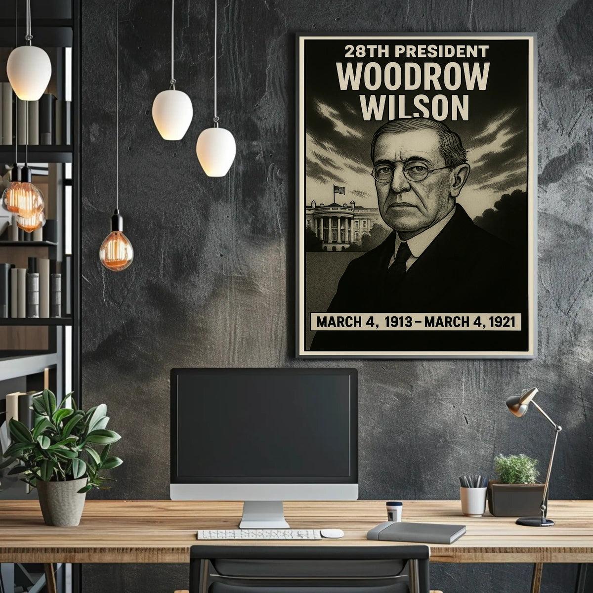 Woodrow Wilson 28Th President Poster